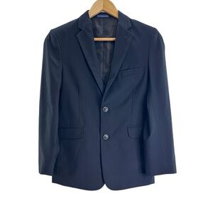 Chaps Black Sports Coat Suit Blazer 2 Button Jacket, Boy’s Size 12 Reg